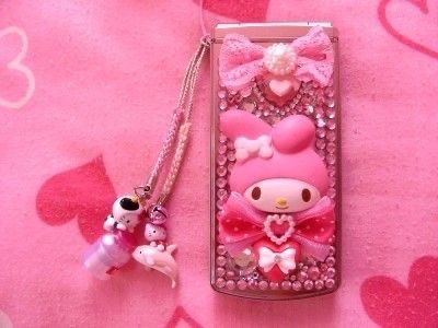 2000s Phone, Y2k Phone, Bling Phone Cases, Hello Kitty Images, Kitty Images, Retro Phone, Pink Y2k, Flip Phone, Pink Doll