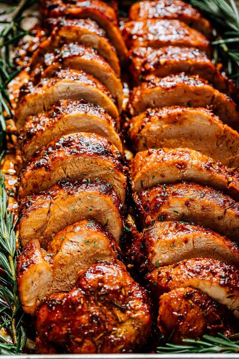 Best Pork Tenderloin, Best Pork Tenderloin Recipe, Loin Roast Recipes, Roasted Pork Tenderloin Recipes, Baked Pork Tenderloin, Roasted Pork Tenderloin, Pork Loin Roast Recipes, Pork Entrees, Pork Tenderloin Recipe