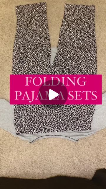 Folding Pajama Sets, Organizing Your Room, Closet Drawer, Home Organizing, Folding Laundry, Smart Ideas, Folding Clothes, Easy Organization, Pajama Sets