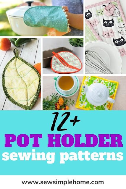 Year Round Pot Holder Patterns. Start sewing for your kitchen with these creative pot holder patterns. Sew Potholders, Kitchen Sewing Projects, Sew Napkins, Pot Holder Patterns, Sew Gifts, Kitchen Crafts Diy, Kitchen Sewing, Sew Ideas, Bowl Covers