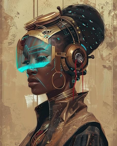 Today’s AI Art of the day #afrofuturism fusion of tradition and technology. #AIart #midjourneyart #midjourneyai #generativeart #ai Afrofuturism Aesthetic, Afrofuturism Fashion, Black Gods, Monster Romance, Cyberpunk Inspiration, Afro Futurism, Art Of The Day, Afrofuturism Art, Africa People