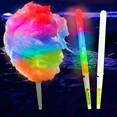 Cotton Candy Sticks, Cotton Candy Cone, Candy Stick, Unicorn Food, Glow In Dark Party, Neon Birthday Party, Deco Ballon, Glow Birthday Party, Candy Cone