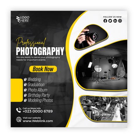 Photography Services Social Media Post Or Photographer Instagram Banner Template#pikbest##Templates Services Social Media Post, Photographer Instagram, Instagram Banner, Social Media Photography, Psd Template Free, Instagram Post Template, Photography Services, Post Design, Psd Free Download