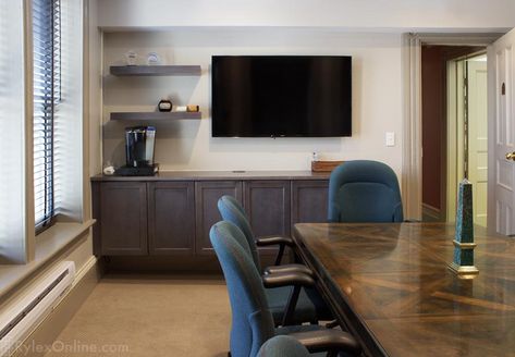 Conference Room Cabinets | Floating Credenza | Warwick, NY Floating Credenza, Office Pantry, Business Conference, Warwick Ny, Coffee Supplies, Office Bathroom, Laundry In Bathroom, Master Closet, Image House