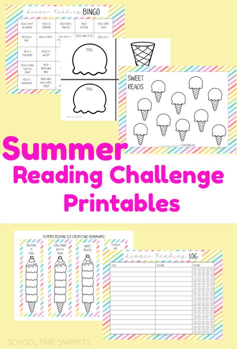 Summer Book Challenge, Summer Reading Chart, Summer Reading Activities, Summer Reading Log, Reading Rewards, Reading Printables, Reading Log Printable, Summer Reading Challenge, Kids Summer Reading