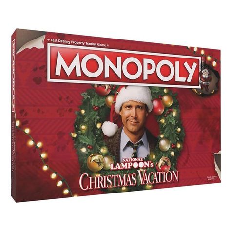 PRICES MAY VARY. Relive the chaos of your favorite Christmas comedy with MONOPOLY: National Lampoons Christmas Vacation. This collectible edition of Monopoly pays tribute to the 1989 holiday classic starring Chevy Cha Buy, sell, and trade your way to victory as you collect familiar locations from the film including Clark’s Lighting Display, Griswold Family Christmas Tree Site, and many more Featuring 6 custom sculpted tokens – Squirrel, Snots (Eddie’s Dog), Marty Moose Egg Nog Glass, Chainsaw, F Christmas Vacation Gifts, Custom Monopoly, Christmas Vacation Party, Lampoons Christmas Vacation, Griswold Family, Griswold Family Christmas, Family Christmas Tree, National Lampoon, Griswold Christmas