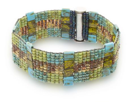 Sheila Fernekes Design Studio | Sheila Fernekes Design Studio Seed Bead Bracelet Patterns, Bead Crochet Patterns, Embroidery Bracelets, Beaded Bracelets Tutorial, Seed Bead Patterns, Beaded Cuff Bracelet, Bead Weaving Patterns, Beads Bracelet Design, Seed Bead Tutorial