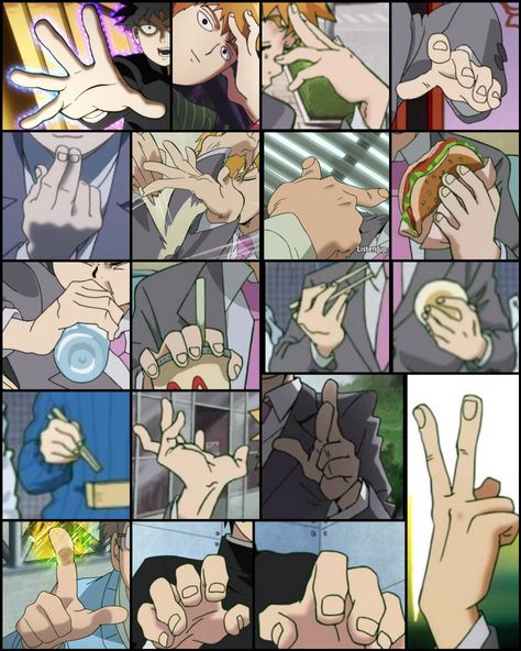 Mob Physco 100 Screenshots, Eating With Hands Reference, Mob Physco 100 Art Style, Stylized Hands Reference, Stylized Hands Drawing, Stylized Anatomy Reference, Mob Physco 100 Reigen, Stylized Art Style, Stylized Hands