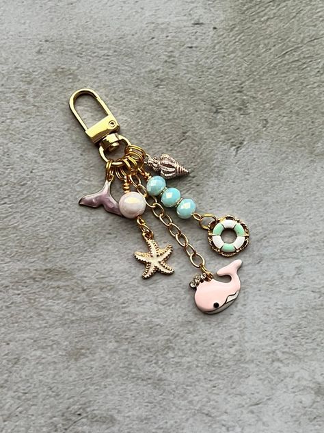 Beach Purse Charm Seashell Keychain Nautical Handbag Charm | Etsy Seashell Keychain, Whale Keychain, Beach Purse, Beach Keychain, Mermaid Purse, Clay Keychain, Unique Keychains, Pink Accessories, Key Bag