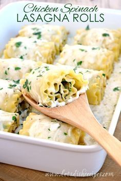 Chicken Spinach Lasagna, Lasagna Rolls Recipe, Chicken Lasagna Rolls, Spinach Lasagna Rolls, Lasagna Roll, Lasagna Rollups, Lasagna Noodles, Chicken Lasagna, Chicken Spinach