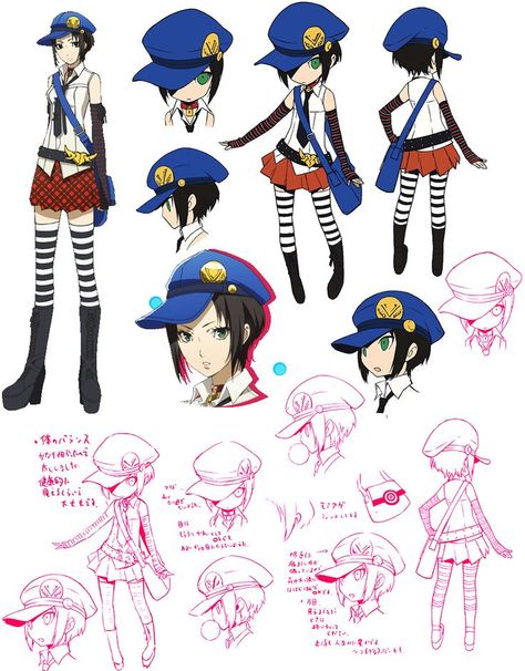 Persona Q Marie model sheet Persona 5 Reference Sheet, Marie Persona 4 Fanart, Persona 4 Concept Art, Persona 4 Characters, Persona Artstyle, Anime Character Reference Sheet, Marie Persona 4, Persona 4 Manga, Shigenori Soejima