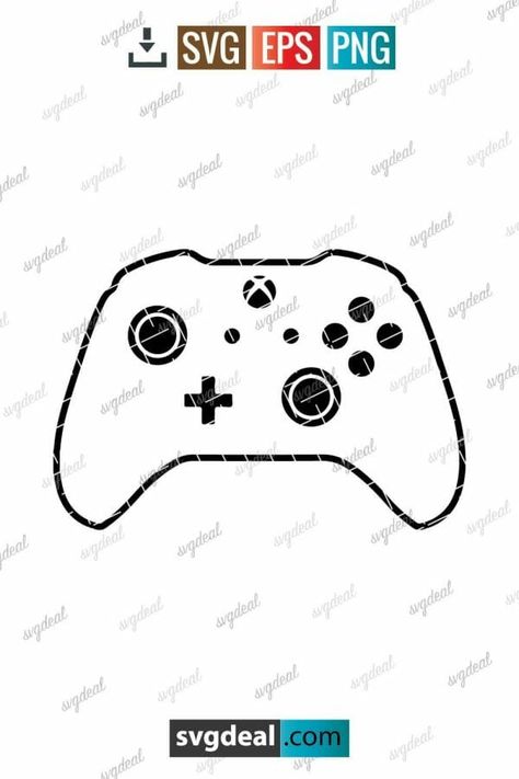 Xbox Controller Svg Birthday Svg Free, Free Svg Files For Cricut, X Box, Xbox Game, Xbox Controller, Game Remote, Free Svg Files, Birthday Svg, Start Now