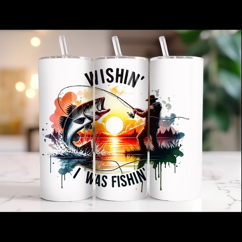 Fishing Tumbler, Fishing Png, Fishing Design, Lake Fishing, Fish Design, Tumbler Png, Tumbler Wrap, New Product, Digital Drawing