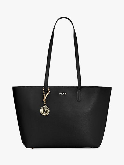 Women's Handbags, Bags & Purses | John Lewis & Partners Uni Bag, Dkny Handbags, Dkny Bag, Tote Bag Black, Fancy Bags, Medium Tote, Leather Key, Bags Purses, Long Handles