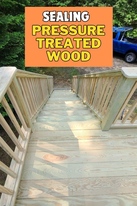 sealing pressure treated wood Exterior Wood Stain, Wood Sealer, Deck Paint, Outdoor Steps, Pressure Treated Wood, Exterior Wood, Product Recommendations, Garden Structures, Wood Surface