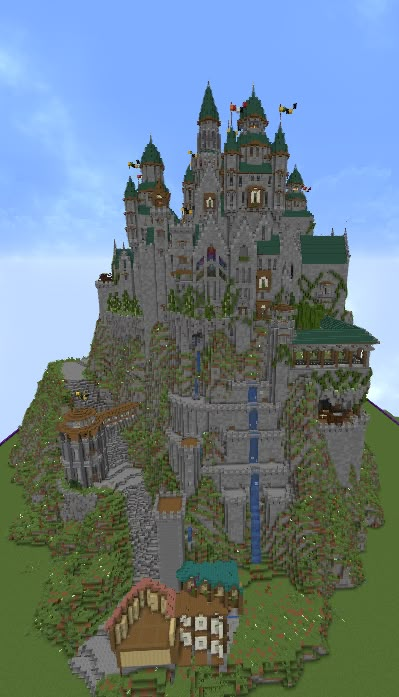 Pelinal Whitestrake Wallpaper, Mega Castle Minecraft, Minecraft Castle On A Hill, Minecraft Mega Base Ideas Castle, Minecraft Midevil Castle Ideas, Minecraft Mega Bases, Castle Layout Minecraft, Minecraft Castle Blueprints Layout, Mega Base Minecraft