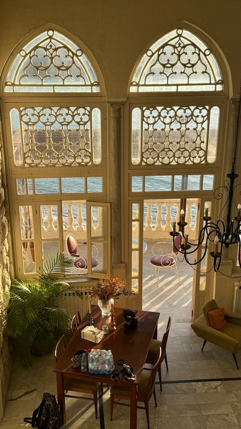 #lebanon #beachhouse   #arabicarchitecture Lebanese Style Interior, Lebanese Interior Design, Lebanese Traditional House, Lebanese Aesthetic, Lebanese Home, Lebanon Aesthetic, Lebanon Houses, Old Lebanese Houses Interior, Beruit Lebanon Aesthetic