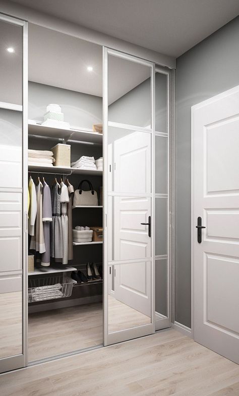 Bathroom Behance, Small Closet Room, Ikea Style, Small Dressing Rooms, Closet Small Bedroom, Armoire Dressing, Walking Closet, Dream Closet Design, Walk In Closet Design