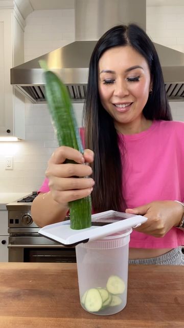 Eating A Whole Cucumber, Eat A Whole Cucumber, Whole Cucumber Salad, Whole Cucumber Recipes, English Cucumber Recipes, 3 Ingredient Salad, Steamed Shrimp Recipe, Cucumber Salad Vinegar, Cucumber Cups