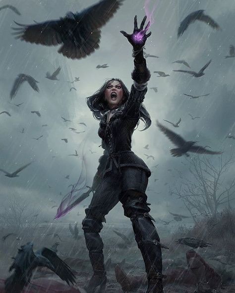 Sorceress Art, The Witcher Books, Witcher Art, Yennefer Of Vengerberg, Dnd Art, Arte Fantasy, Fantasy Inspiration, The Witcher, Fantasy Artwork