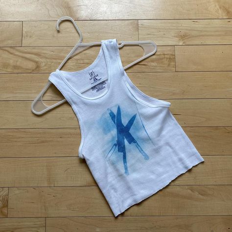 Cyanotype Tank Top, Sunprint Shirt, Cyanotype Shirts, Cyanotype Tshirt, Cyanotype Shirt, Cyanotype Clothing, Diy Shirt Printing, Solar Print, Sun Printing