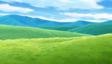 Anime Scenery Batch 8 - anime post - Imgur Grassy Background, Background Anime, Artsy Background, Anime Places, Pokemon Backgrounds, Grassy Field, Scenery Background, Landscape Concept, Fantasy Places