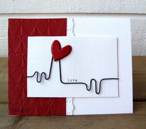 Romantic Valentine Card, Valentine Love Cards, Cards Valentines, Handmade Valentine, Heart Cards, Valentine's Day Cards, Get Well Cards, Valentine Cards, Scrapbooking Cards