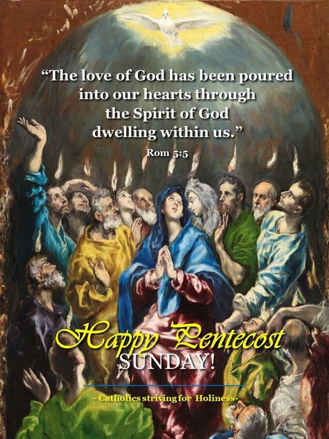 HAPPY PENTECOST! ST IRENAEUS ON THE SENDING OF THE HOLY SPIRIT. 3 Happy Pentecost Sunday, Pentecost Feast, Happy Pentecost, St Irenaeus, Birthday Wishes For A Friend Messages, Happy Feast Day, Pentecost Sunday, Sunday Prayer, Happy Feast