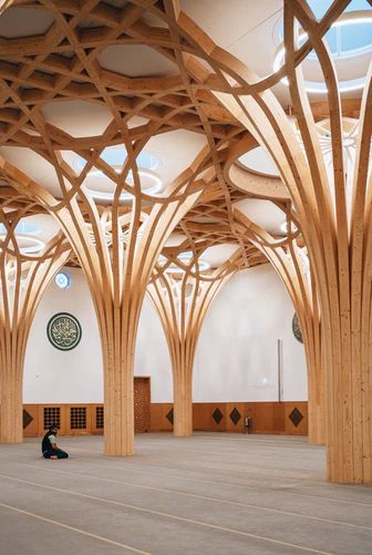 Biophilic Architecture, Wood Architecture, Sacred Architecture, Architecture Images, Architecture Model Making, Architecture Building Design, Timber Structure, Timber Construction, Urban Furniture