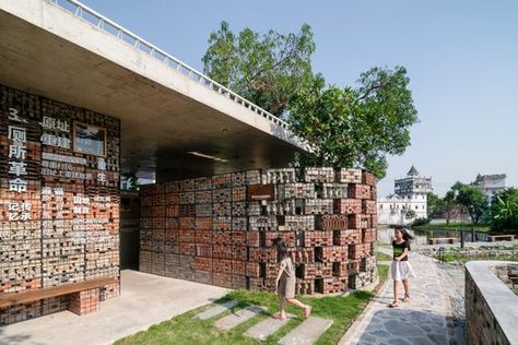 Public Toilets in Zuzhai Village / cnS | Netfloor USA Landscape Engineer, Public Toilet, Landscape Sketch, Old Bricks, Construction Process, Urban Environment, Contemporary Landscape, Site Design, Toilets