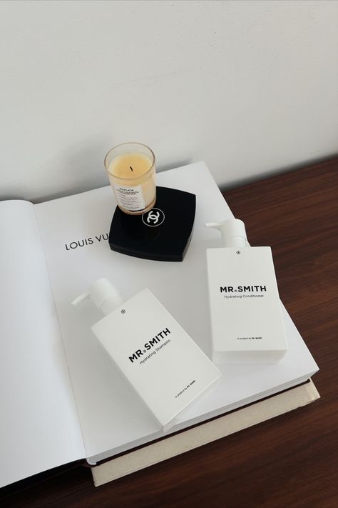 Mr. Smith Hydrating Shampoo & Conditioner Seen with Louis Vuitton | Chanel | Maison Margiela Mr Smith Hair Products, Hairstylist Marketing, Luxury Haircare, Mr Smith, Hydrating Shampoo, Shampoo Conditioner, Hair Products, Shampoo And Conditioner, Hair Stylist