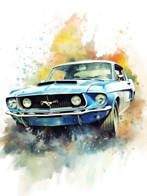 Mustang Tattoo, Charger Art, Mustang Art, Ford Mustang Wallpaper, Popular Photo, Mustang Wallpaper, 1965 Mustang, Cool Car Drawings, Car Artwork