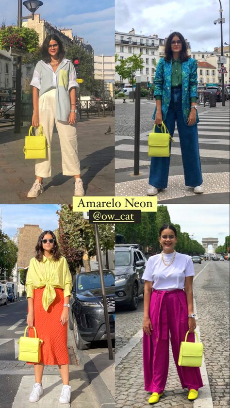 Neon Work Outfit, Colourful Style, Verde Lima, Outfit Primavera, Neon Fashion, Japanese Street Fashion, Dress For Success, Colourful Outfits, New Wardrobe