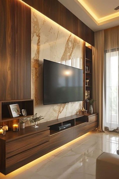 Tv Unit Design Ideas, Tv Cabinet Design Modern, Tv Unit Ideas, Home Organization Tips, Tv Fal, Modern Tv Unit Designs, Tv Wall Decor Ideas, Wall Unit Designs, Tv Unit Furniture Design