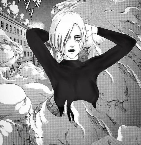 Annie Leonhart, White Hair, Anime Character, Attack On Titan, Anime, Hair, White, Black