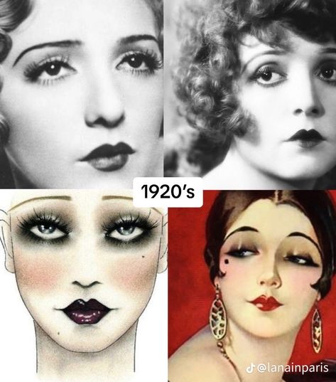 1910 Makeup, 1910's Makeup, 1930 Makeup, 1900's Makeup, Roaring 20s Makeup, 1920s Inspired Makeup, 1920 Makeup, Gatsby Makeup, Flapper Makeup