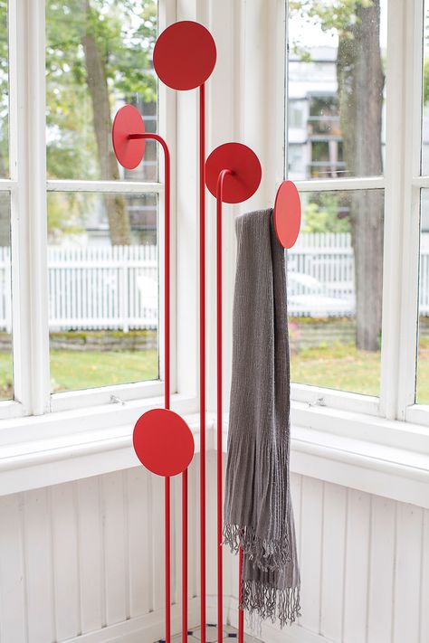 Happy Coat Rack on Behance Modern Coat Rack, Clothes Stand, Hanger Design, Metal Furniture Design, Creation Deco, Hanger Rack, Rack Design, Coat Stands, Steel Furniture