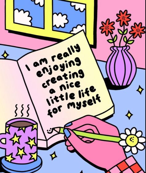 Little Joys In Life, Pink Illustration, Healing Era, Inspo Quotes, Work With Me, A Beautiful Life, Manifestation Board, Happy Words, Quote Posters