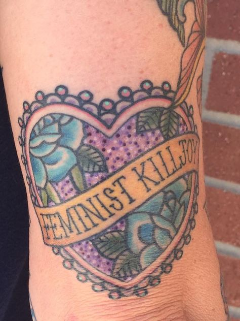 Feminist Killjoy Tattoo, Killjoy Tattoo, Tattoo Lipstick, Feminist Killjoy, Feminist Tattoo, Lipstick Tattoos, Vegas Baby, Tattoos And Piercings, Tattoo Drawings