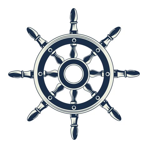 Boat Rudder, Boat Wheel, Boat Vector, Buddha Painting, The Boat, Tattoos For Guys, Circles, Vector Art, Nautical