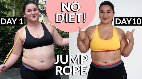 learn how lose weight in just one exercise #fatloss#fatlosstips#fatlossdiet#fatlossathome Losing Weight With Skipping Rope, Skipping Rope Before And After, What Does Jump Rope Do For You, Losing Weight With Jump Rope, Jump Rope For Fat Loss, Jump Rope Body Transformation, Jumping Rope Beginner, Jump Rope Results Before And After, Jump Rope Workout For Beginners Challenges