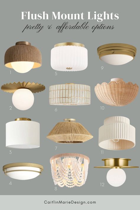 Flush Wall Lights, Grandmillenial Flush Mount, Mudroom Flush Mount Lighting, Lighting In Nursery, Semi Flush Bedroom Lighting, Flushmount Ceiling Light Bedroom, Office Flush Mount Lighting, Laundry Room Lights Ideas, Primary Bedroom Ceiling Light