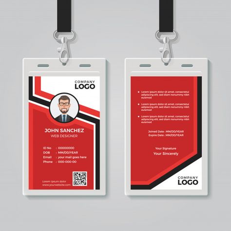 ID card template, perfect for any types of agency, corporate, offices and companies. You can also used this identity card as university card, media press ID card, event entry card and many more! Co Card, Event Entry, Employee Id Card, Employees Card, Free Id, Corporate Offices, Badge Template, Id Card Template, Event Card