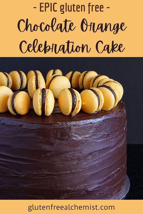 Gluten Free Wedding Cake, Homemade Wedding Cake, Cake Gluten Free, Orange Chocolate Cake, Gluten Free Chocolate Cake, Food Blogging, British Baking, Choco Chips, Celebration Cake