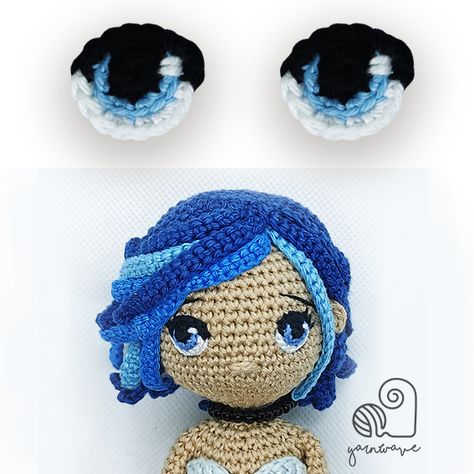 Eyes for amigurumi dolls - Amigurumipatterns.net Eyes For Amigurumi, Amigurumi Eyes, Crochet Doll Clothes Free Pattern, Crochet Doll Tutorial, Crochet Eyes, Crochet Doll Dress, Quilled Creations, Crochet Dolls Free Patterns, Pola Amigurumi