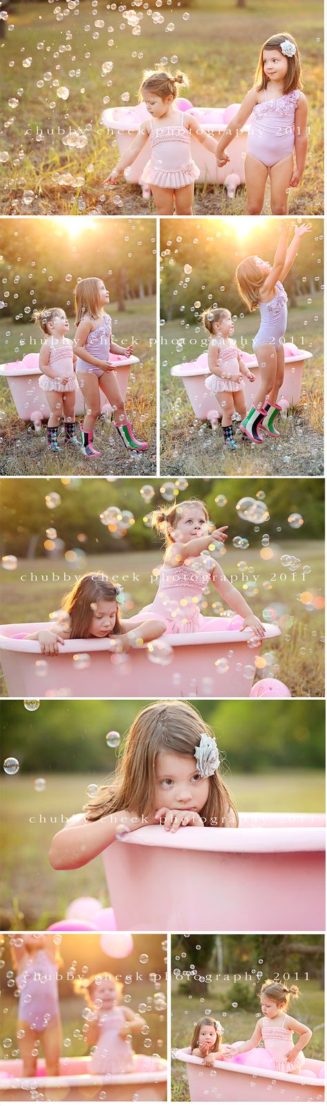 Such an awesome idea! Pink Tub, Bath Photography, Sibling Photography, Outdoor Portrait, Illustration Photo, Foto Baby, Foto Tips, Foto Poses, Childrens Photography