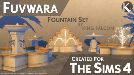 Maxis Match CC World - S4CC Finds Daily, FREE downloads for The Sims 4 Bird Bath Fountain, Sims Ideas, Sims 4 House Design, Sims 4 Cc Furniture, Sims 4 Collections, Wall Fountain, Sims 4 Build, Cc Sims, Sims 4 Game