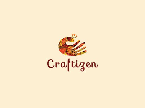 Craftizen Handicrafts Logo Ideas, Handicraft Logo, Spiritual Logo, Logo Options, Alphabet Kindergarten, Abstract Cloud, Brand Symbols, Craft Logo, Inspiration Logo