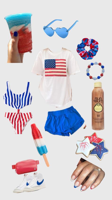 Fourth Of July Preppy, Cute 4th Of July Outfits, 4th Of July Pics, July Outfits, 4th Of July Outfits, Cute Outfits For School, Preppy Outfit, Preppy Outfits, Outfits Ideas