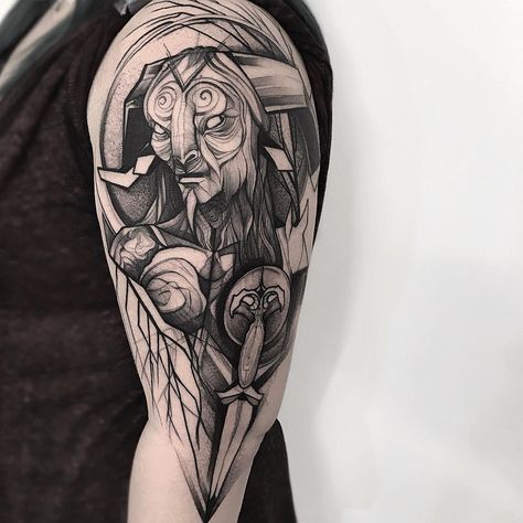 Frank Carrilho on Instagram: “faun from pan's labyrinth. . . . . #darkart #blackwork #frankcarrilho #inkjectapro #silverbackink” Faun Tattoo, Portuguese Tattoo, Pan Tattoo, Queen Of Hearts Tattoo, Creepy Tattoos, Old Tattoos, Tattoo Parlors, Arm Tattoos For Guys, Tattoo Styles